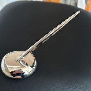 guest book pen, silver